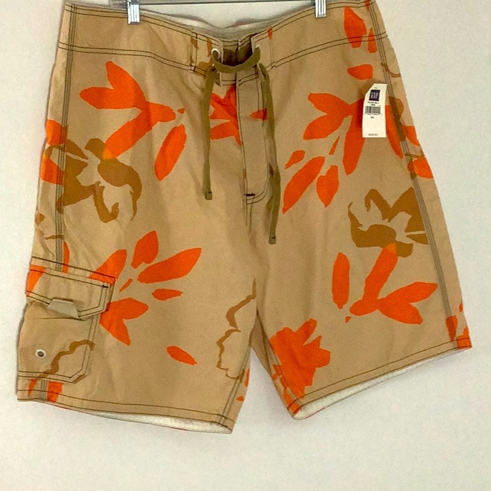 Gap Men’s Cotton Cargo Shorts. Splash Paint, Jungle Pocket Beach Fishing Dad Y2K